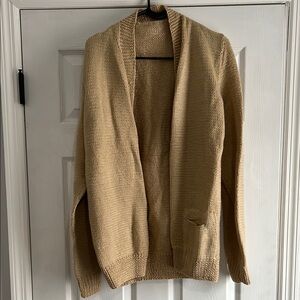 Cozy Tan Knit Cardigan